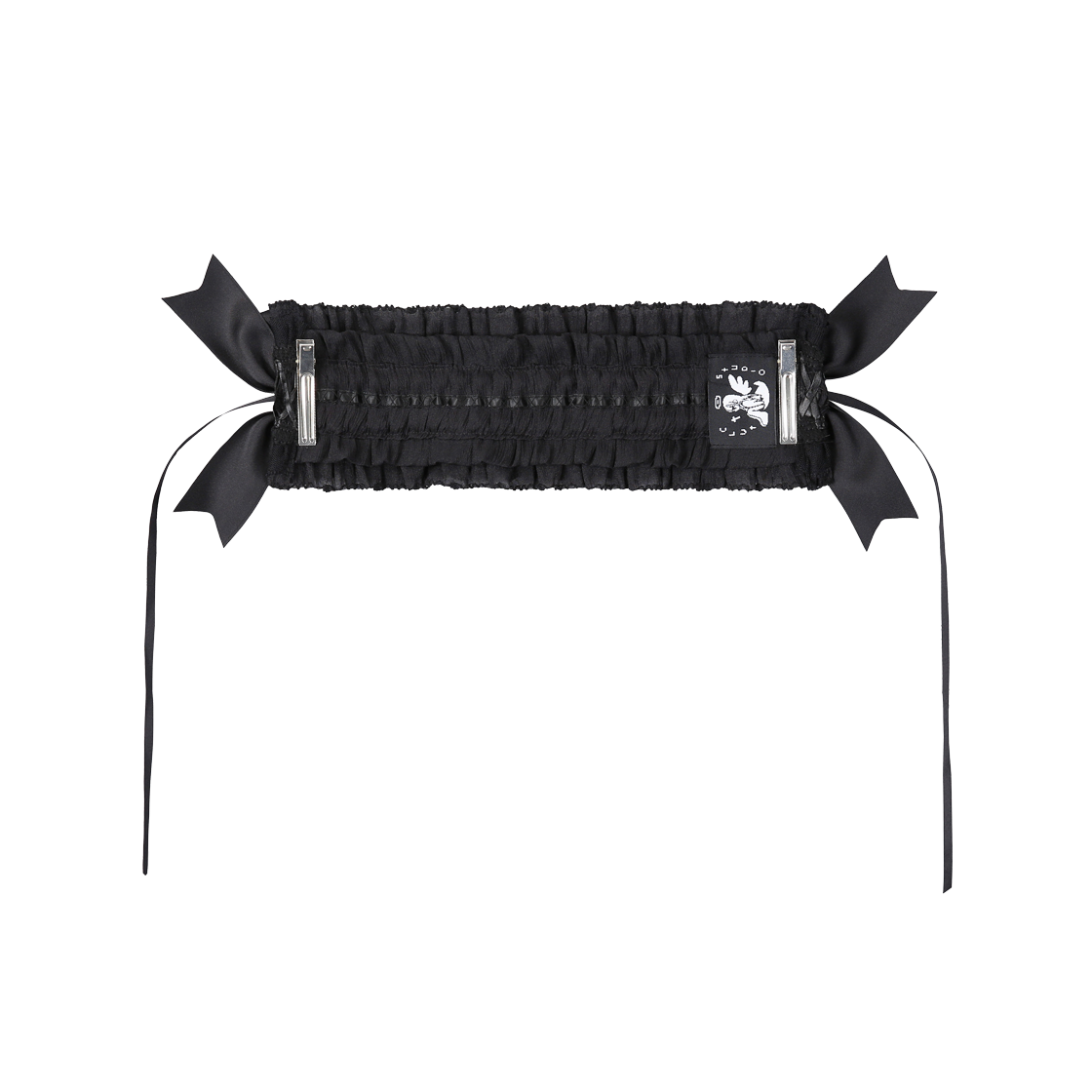 클럿 스튜디오 고딕 레이스업 헤드드레스 블랙(Clut Studio Gothic Lace-Up Headdress Black) - 2