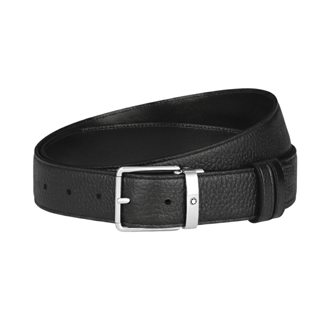 몽블랑 에브리데이 35mm 리버시블 벨트 그레인 레더 블랙(Montblanc Everyday 35mm Reversible Belt In Grain Leather Black)