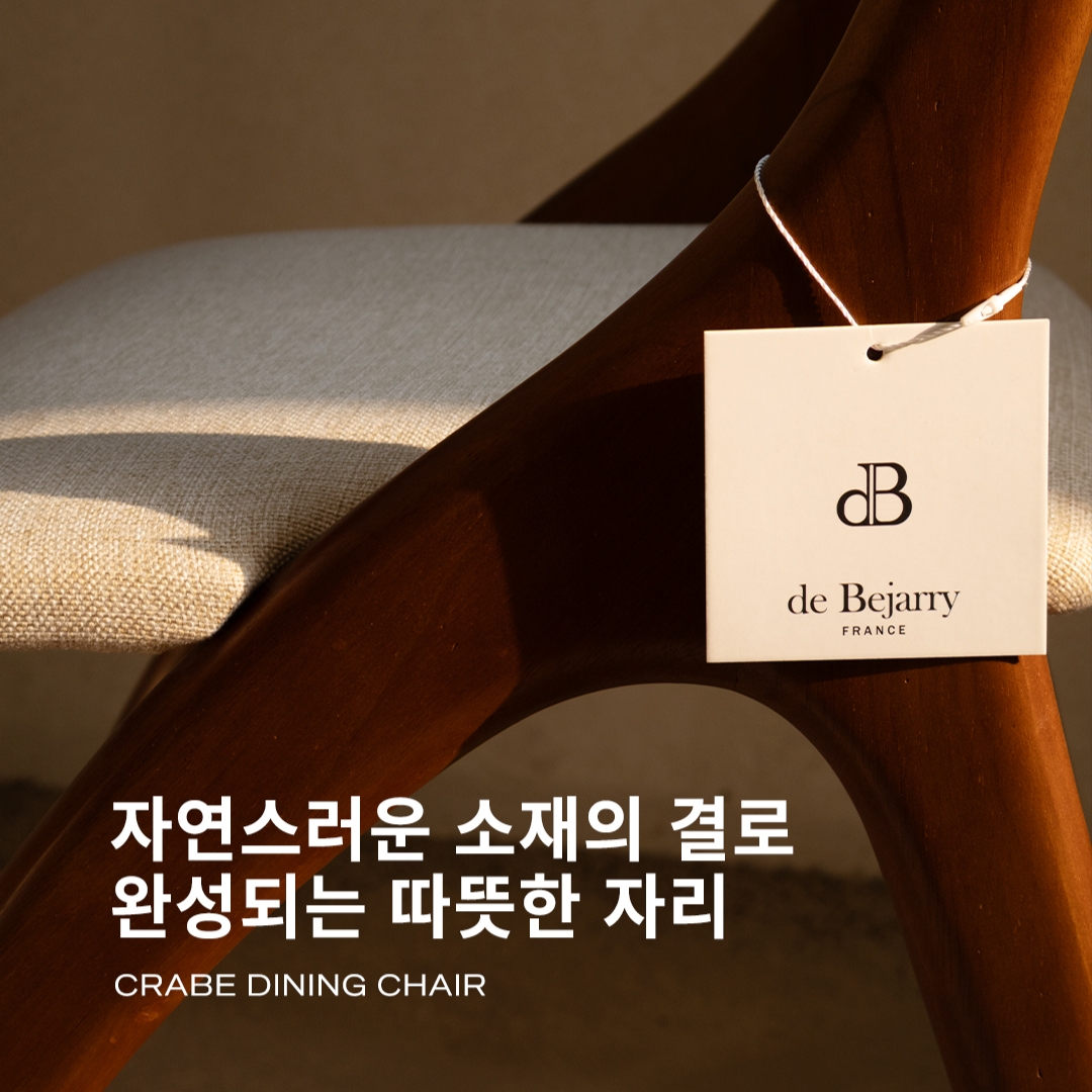 [3% 포인트 적립] DE BEJARRY Carbe dining chair 착용 스타일 - 1
