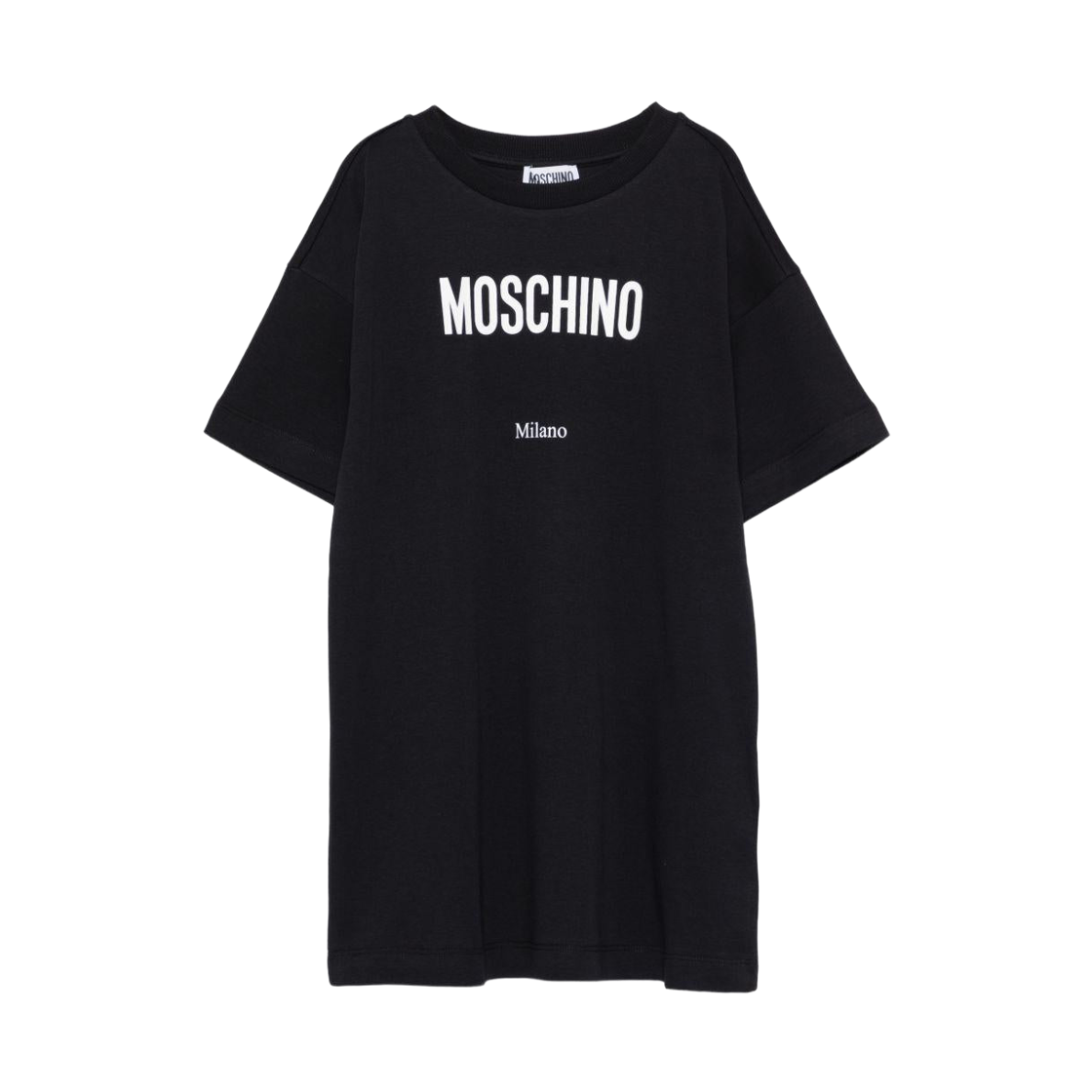 (키즈) 모스키노 숏슬리브 드레스 블랙((Kids) Moschino Short Sleeve Dress Black)
