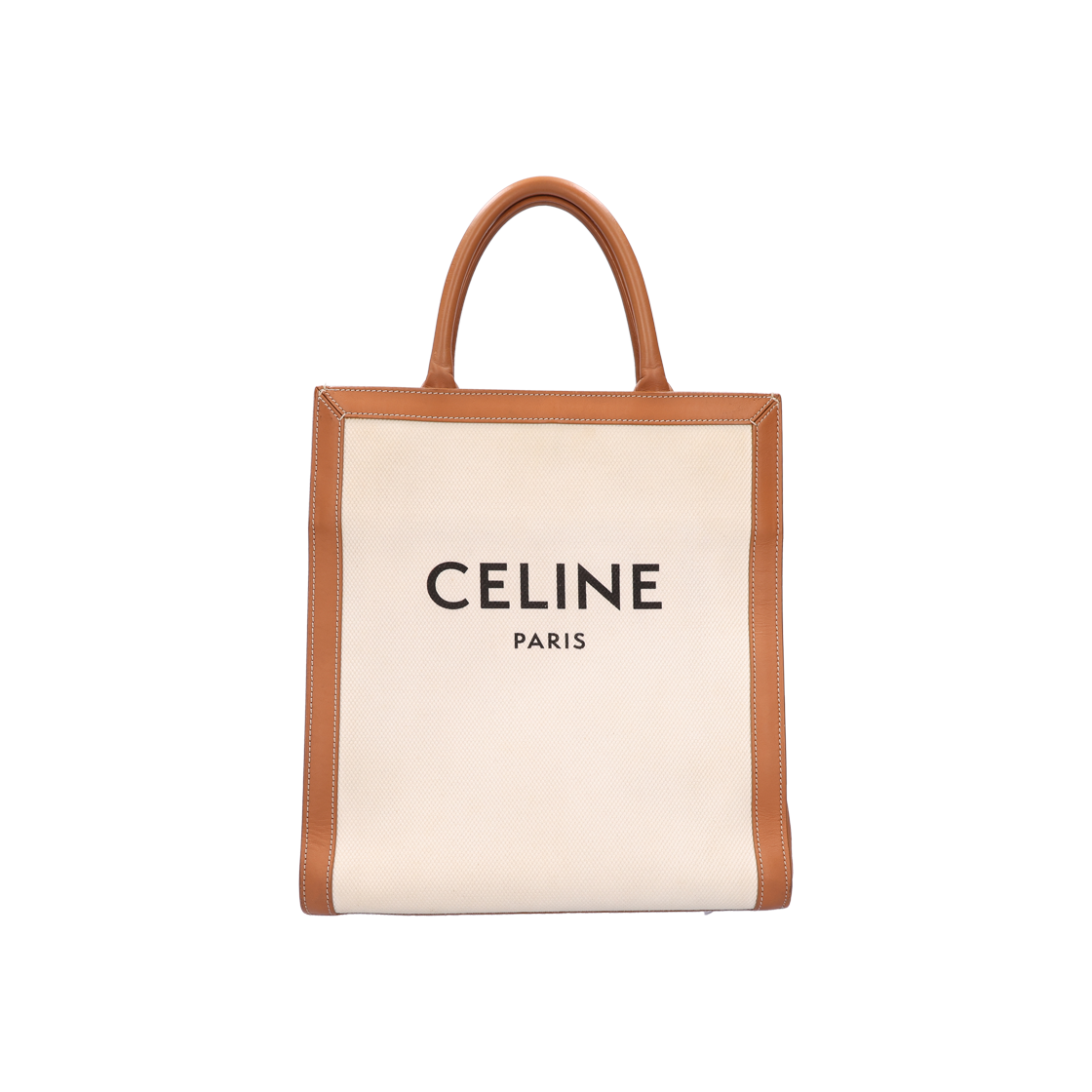 IT3CMTM8EOSG Celine Small Vertical Cabas Bag in Natural Canvas Tan