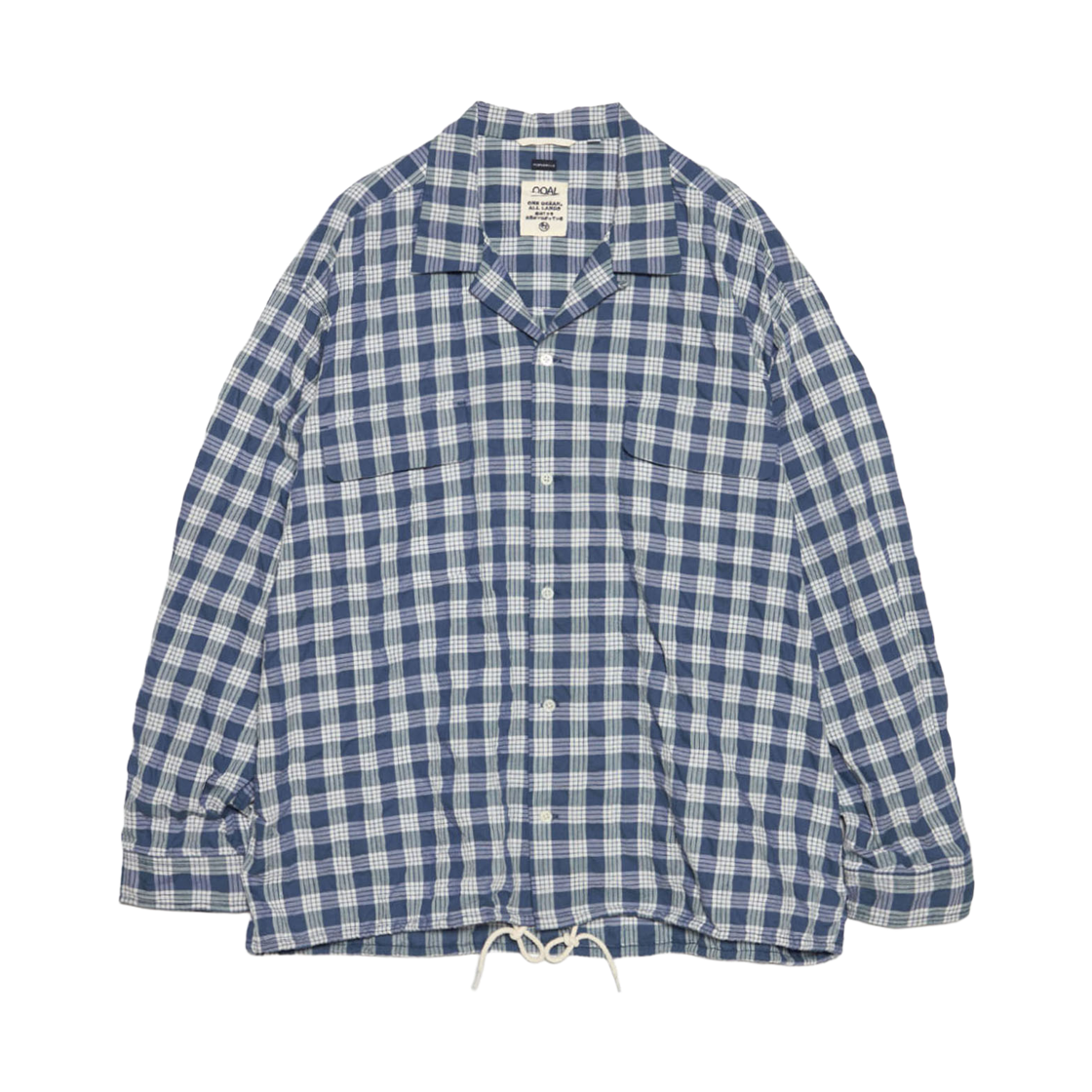 S26SG012 Nanamica Palaka Check Shirt Navy