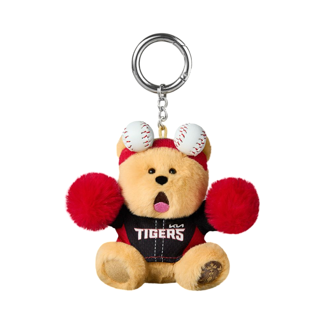스타벅스 x KBO 타이거즈 베어리스타 키체인(Starbucks x KBO Tigers Bearista Keychain)