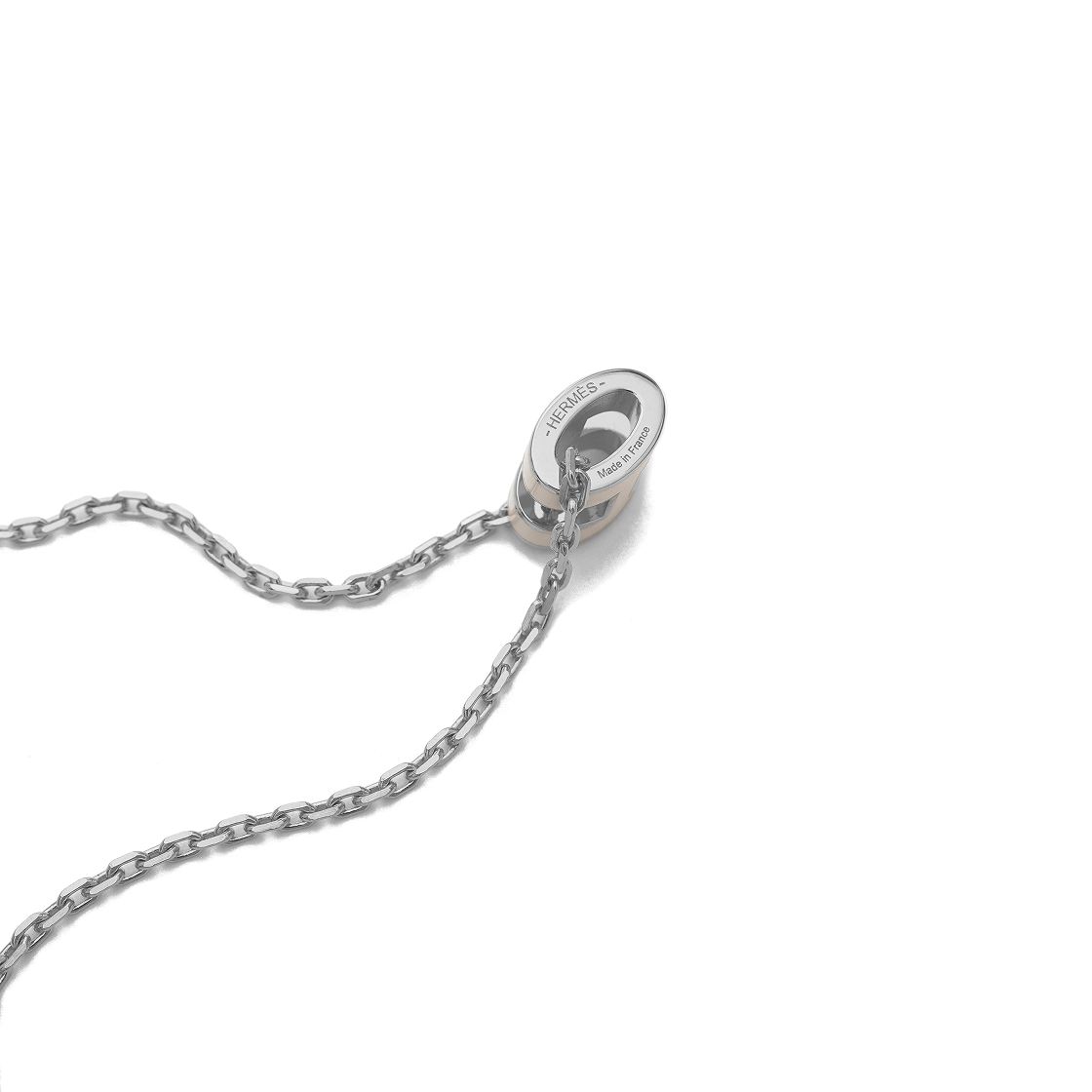 (W) 에르메스 미니 팝아슈 펜던트 팔라듐 하드웨어 & 마롱 글라세((W) Hermes Mini Pop H Pendant Palladium & Marron Glace) - 3