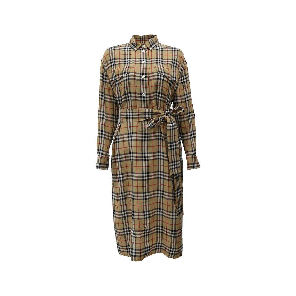 버버리 8009072 벨라 체크 원피스 실크(Burberry Bella Check Silk Dress 8009072) - 1