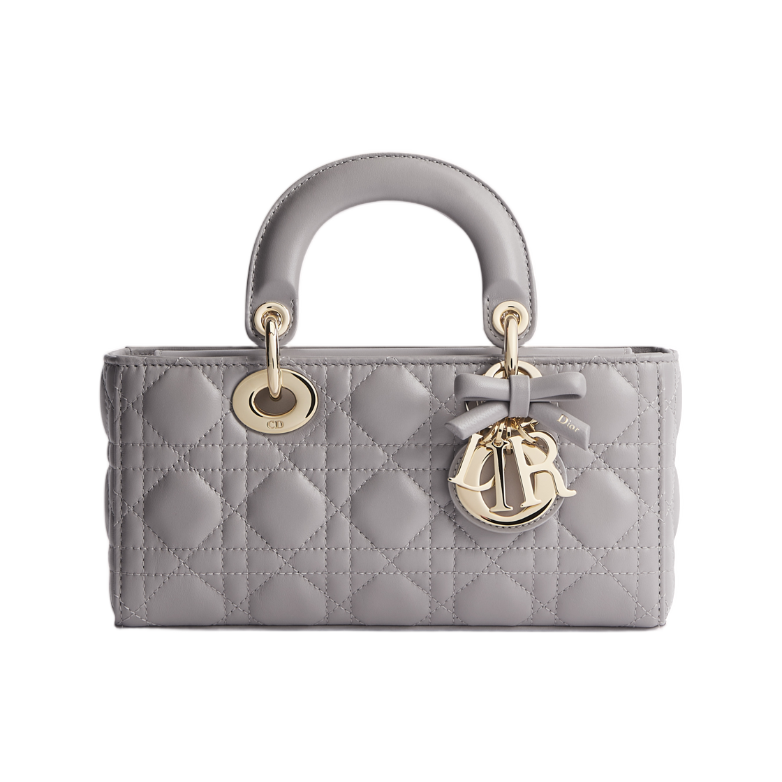M0613OUQA-M63G Dior Lady D-Joy Bag Small Cannage Lambskin Trianon Grey