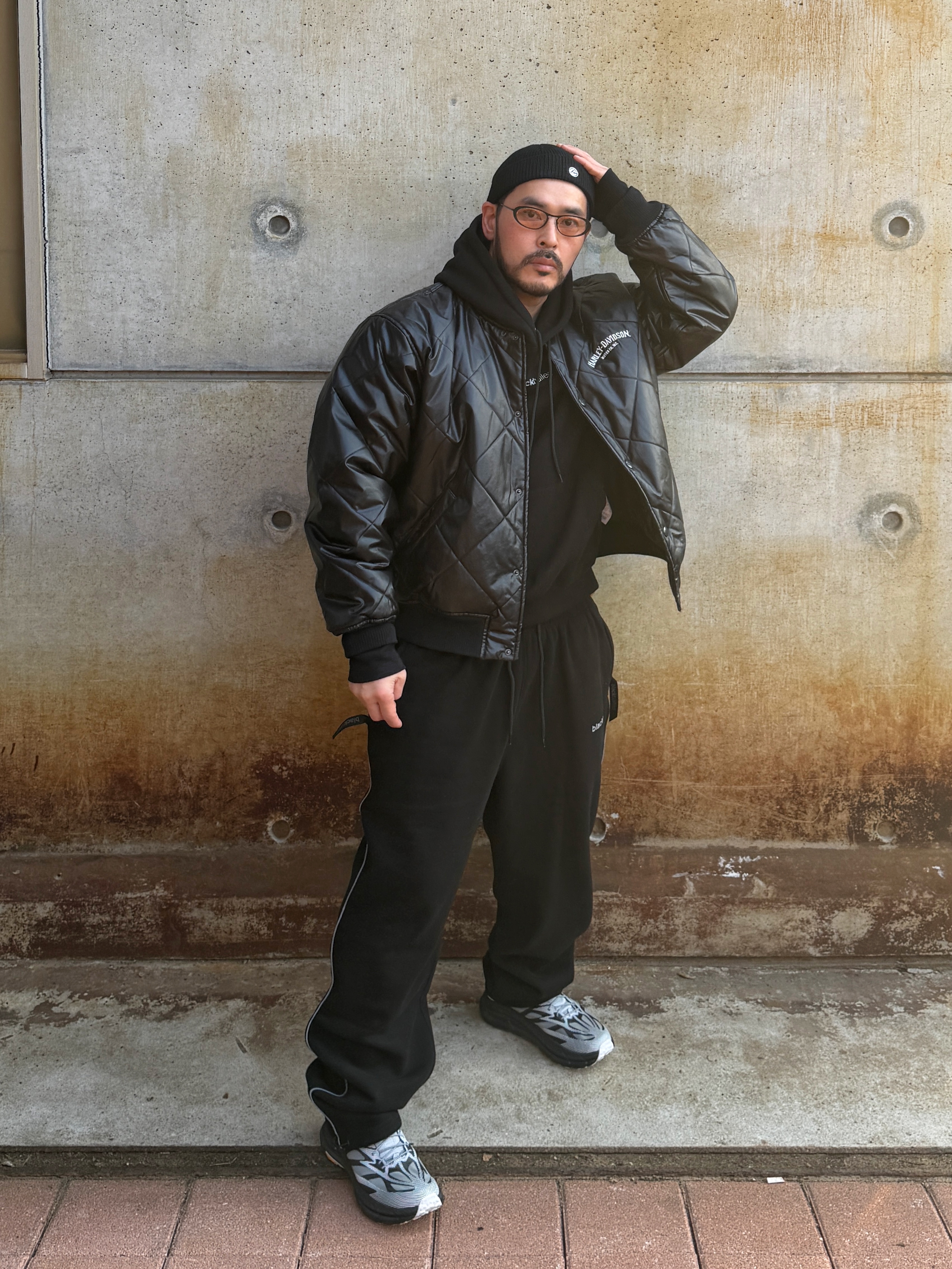 Hoka Mafate Speed 4 Lite TS Black White, (Kids) Frgmt Mini Mini Logo Beanie Black 착용 스타일 - 1