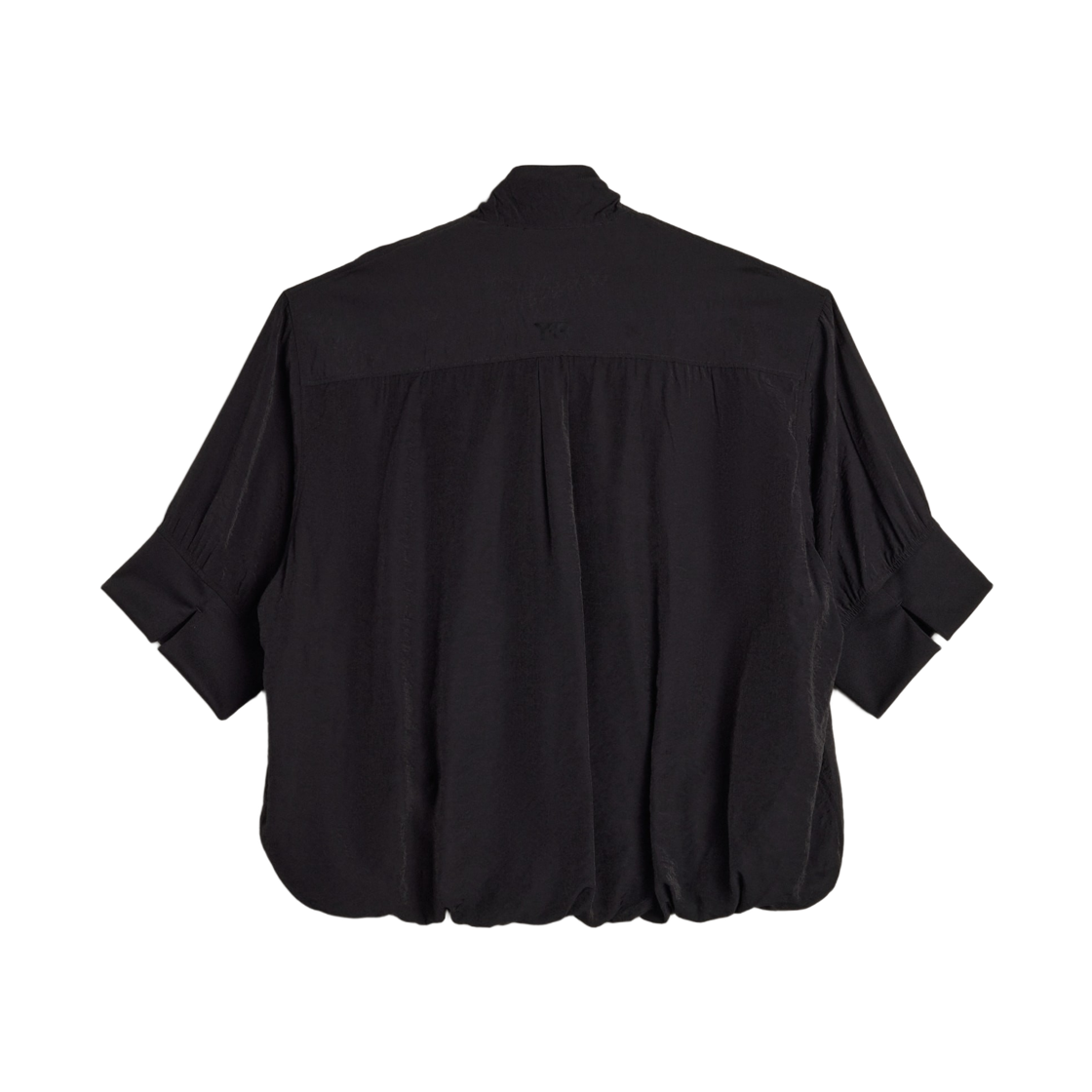 (W) Y-3 숏슬리브 트랙 탑 블랙((W) Y-3 Short Sleeve Track Top Black) - 2