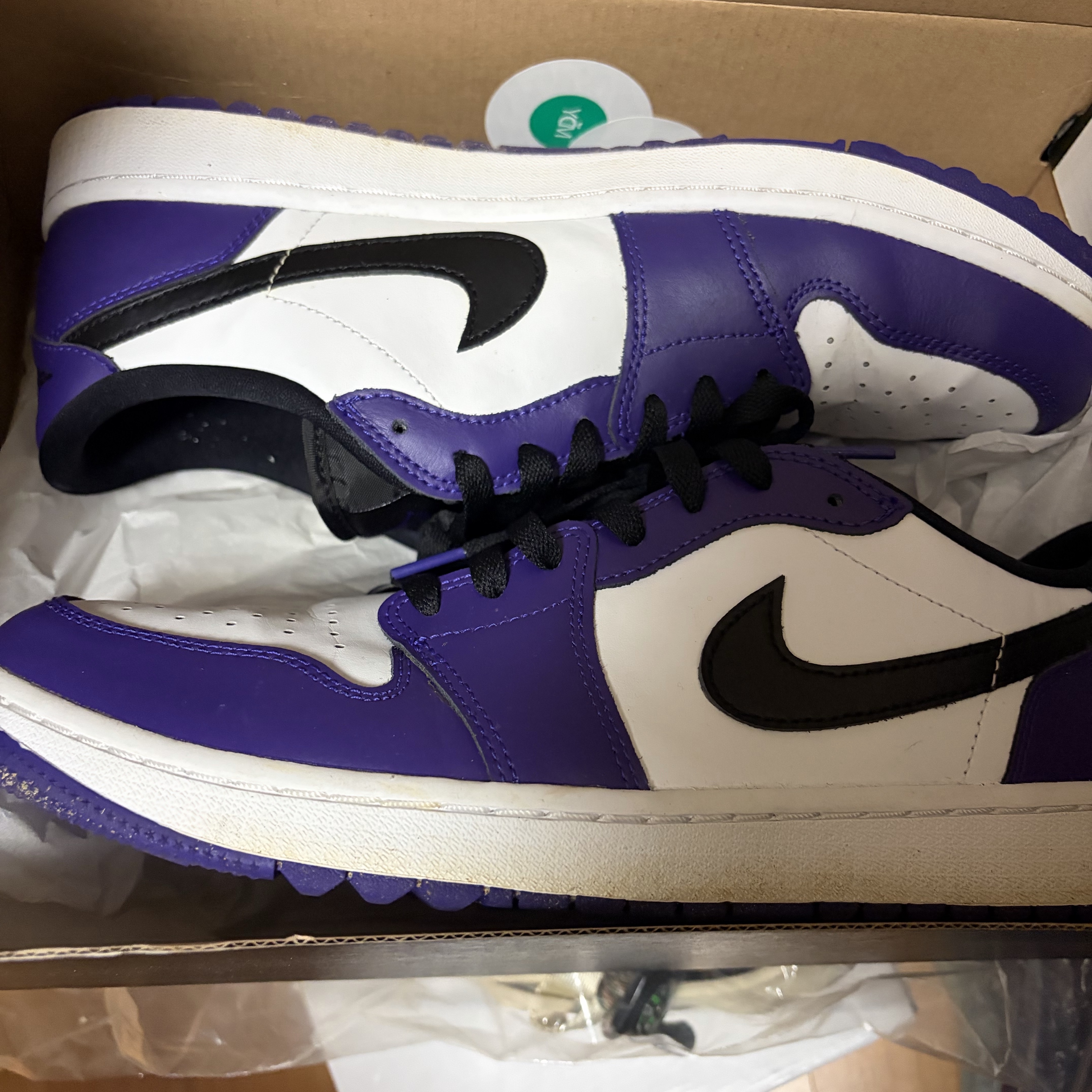 Jordan 1 Low Golf Court Purple 착용 스타일
