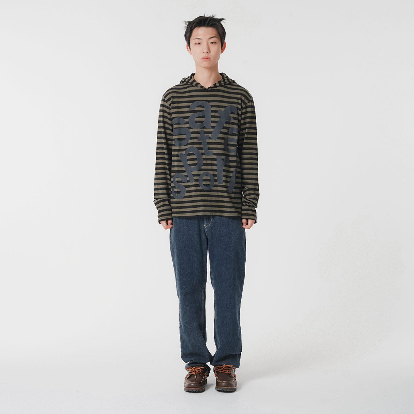 [KREAM 단독] 사파리스팟 티켓팅 스트라이프 보더 후디 올리브([KREAM 단독] Safarispot Ticketing Stripe Border Hoodie Olive) - 5