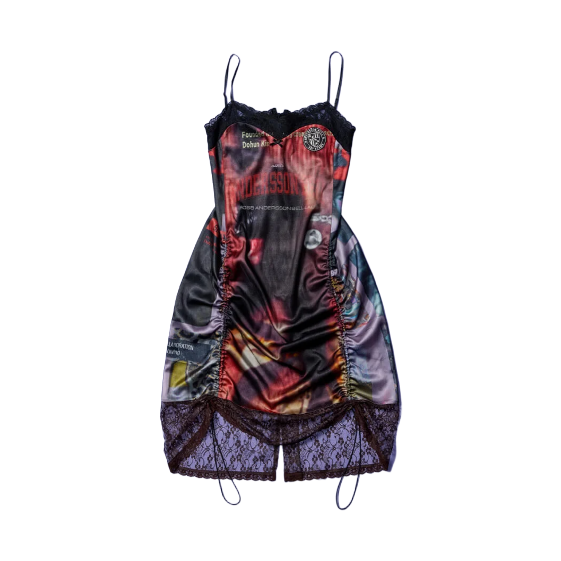 (W) 앤더슨벨 x 레이 빔즈 셔링 드레스 멀티컬러((W) Andersson Bell x Ray Beams Shirring Dress Multicolor) - 1