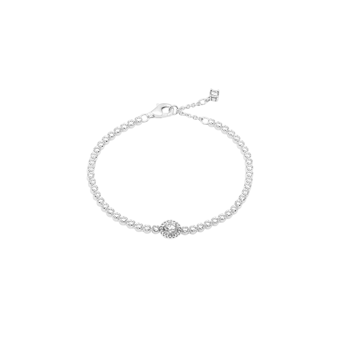 599416C01 [20% 쿠폰] (W) Pandora Sparkling Halo Tennis Bracelet Sterling Silver