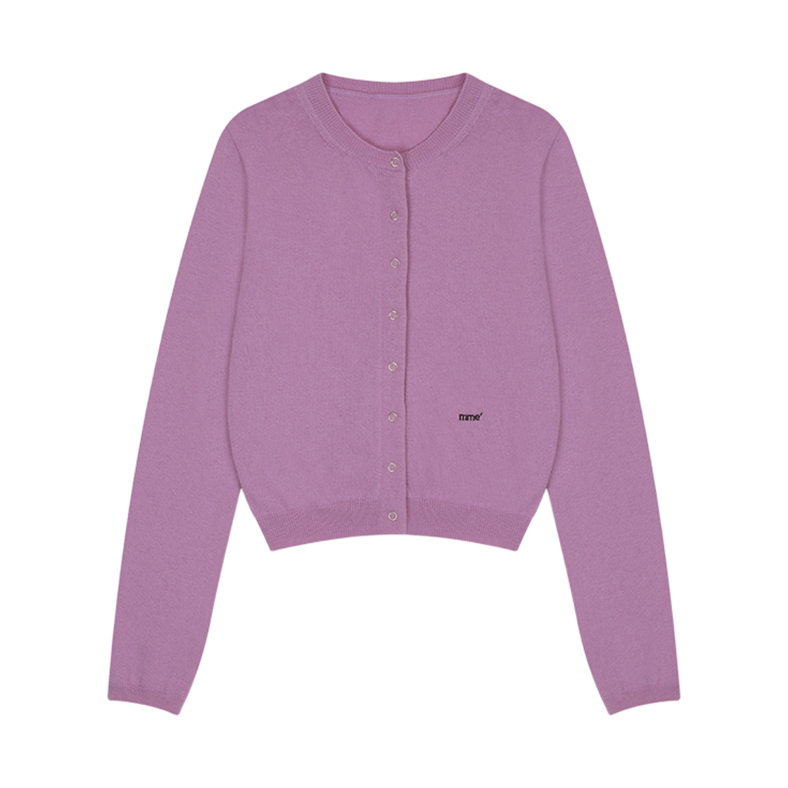 00072 Murmure Your Cashmere Wool Knit Cardigan Pink Lavender