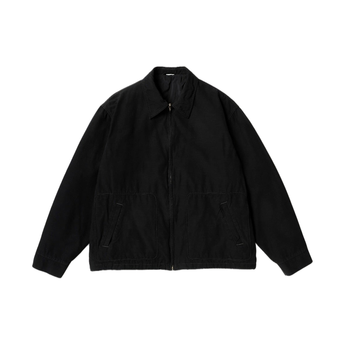 아프레쎄 코튼 실크 백 개버딘 코치 자켓 블랙 - 26SS(A.Presse Cotton Silk Back Gabardine Coach Jacket Black - 26SS) - 1