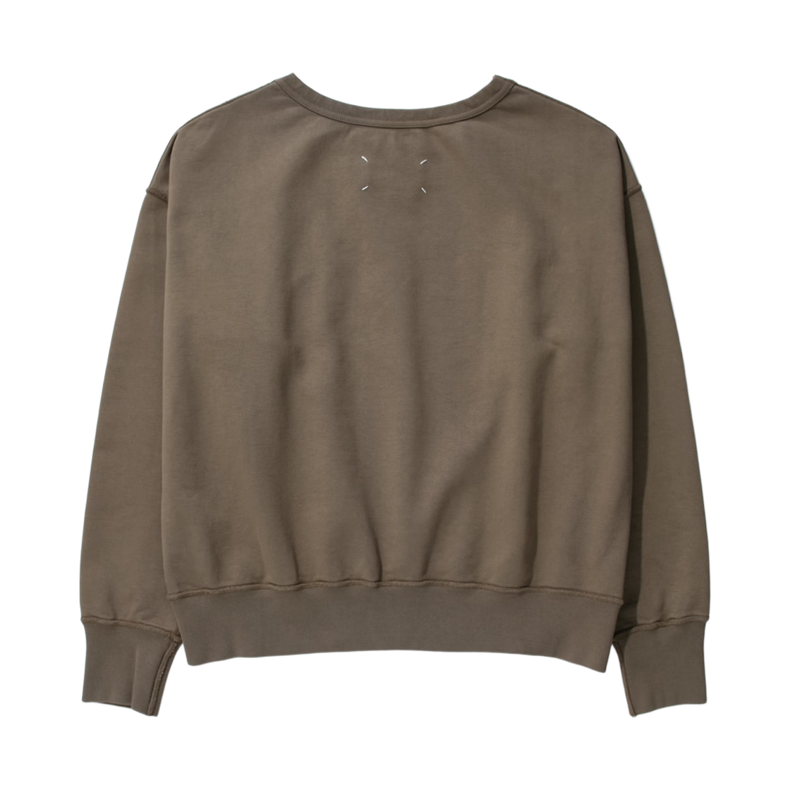 메종 마르지엘라 로고 자수 스웨트셔츠 브라운(Maison Margiela Sweatshirt with Logo Embroidery Brown) - 2