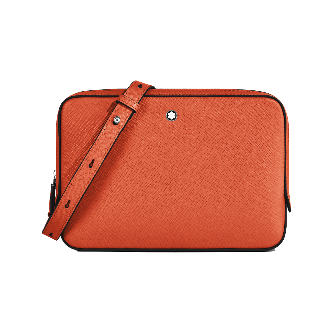몽블랑 스몰 크로스바디백 사토리얼 레더 탠저린(Montblanc Small Crossbody Bag In Sartorial Leather Tangerine) - 1