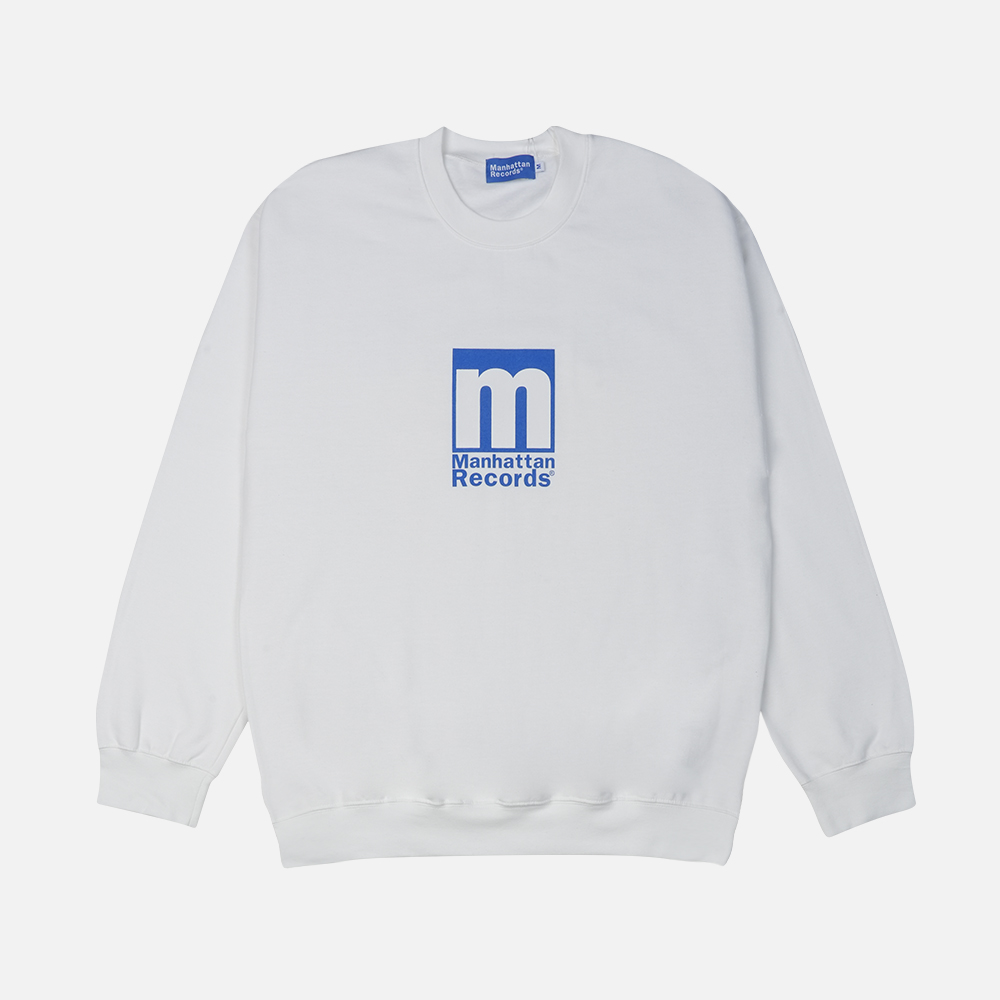 맨하탄 레코즈 박스 로고 크루넥 - 화이트(Manhattan Records Box Logo Crew Neck - White) - 2