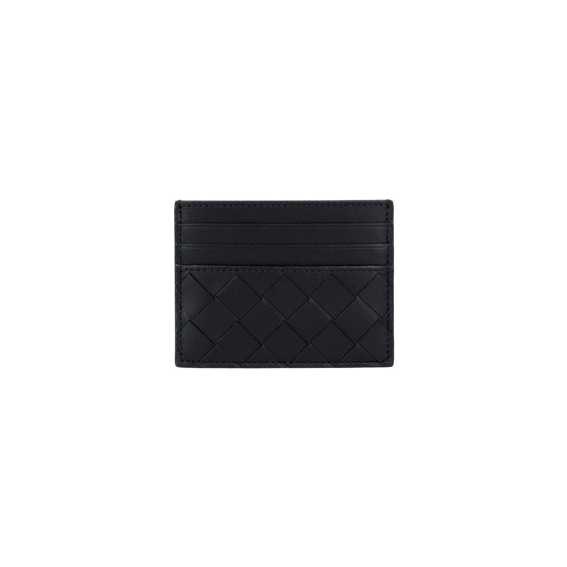 743209 VCPQ3 8803 [20% 쿠폰] Bottega Veneta Intrecciato Credit Card Case Black