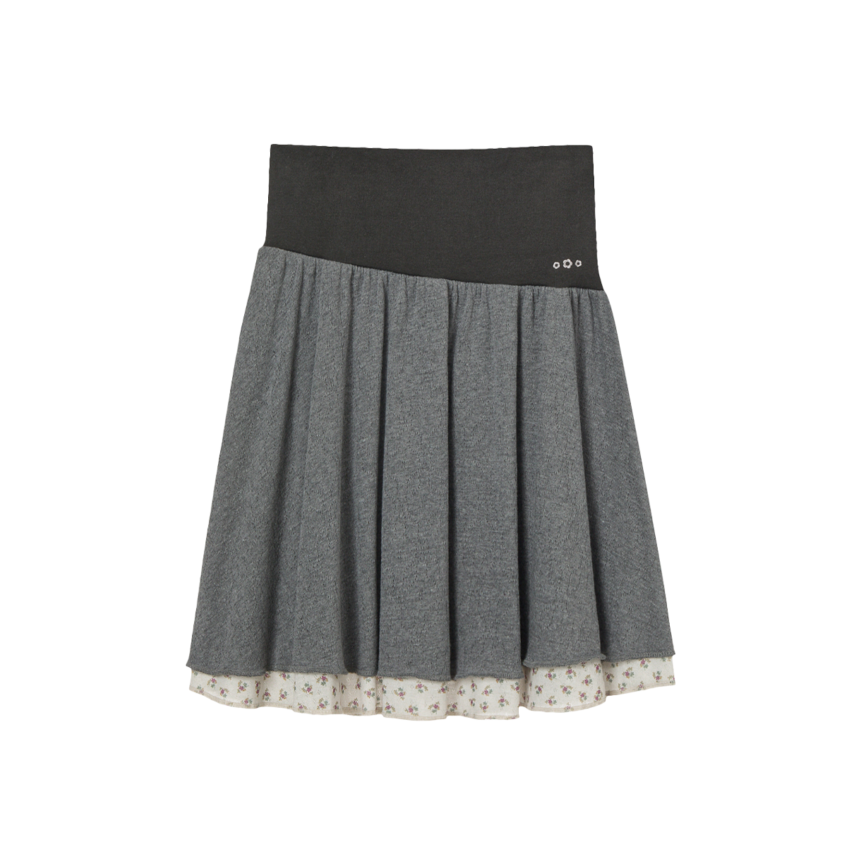 [오프라인 전용] 에이이에이이 우먼 레이어드 스커트 차콜 - 26SS([오프라인 전용] AEAE Women Layered Skirt Charcoal - 26SS) - 1