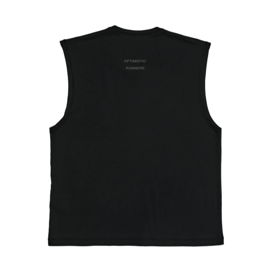 옵티미스틱 러너스 러닝 코튼 탱크 탑 블랙(Optimistic Runners Running Cotton Tank Top Black) - 2
