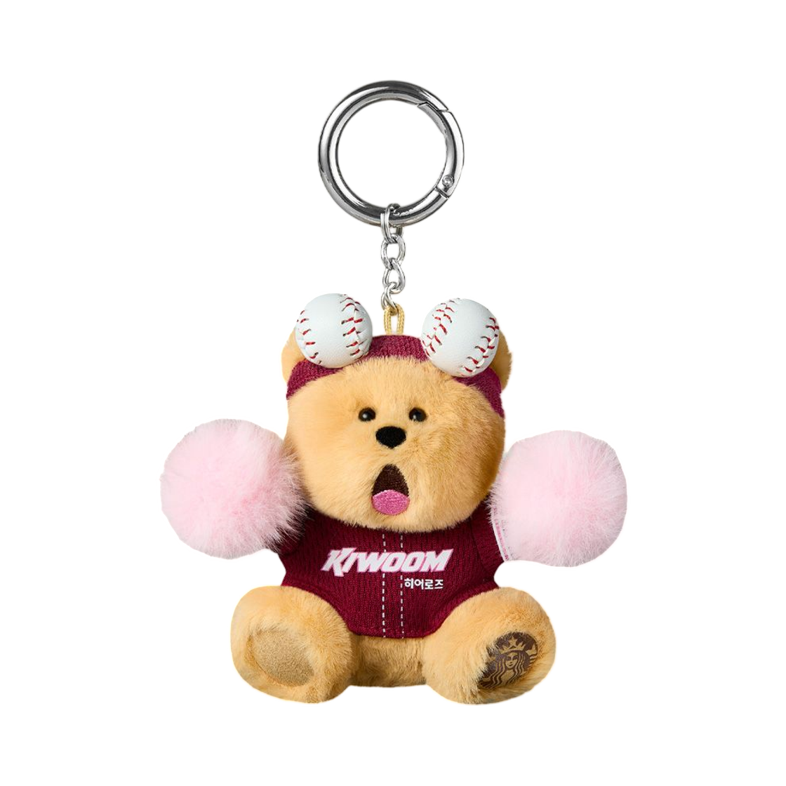 스타벅스 x KBO 히어로즈 베어리스타 키체인(Starbucks x KBO Heroes Bearista Keychain)