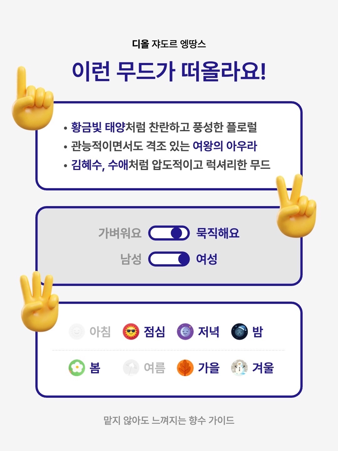 Dior J'adore Intense Perfume 100ml, Dior J'adore Intense Perfume 50ml 착용 스타일 - 2