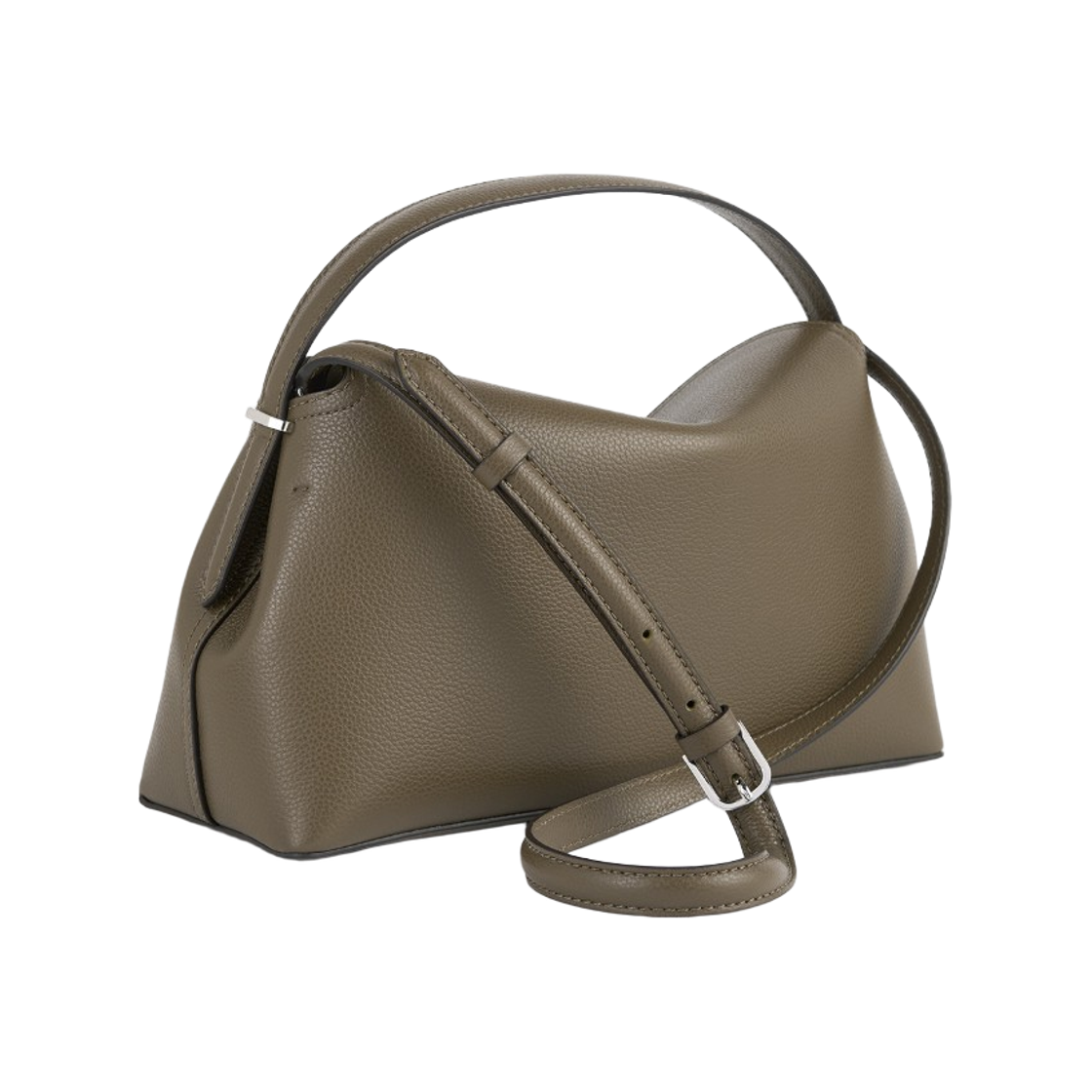 토템 티락 그레인 레더 탑 핸들 다크 토프(Toteme T-Lock Grain Leather Top Handle Dark Taupe) - 2