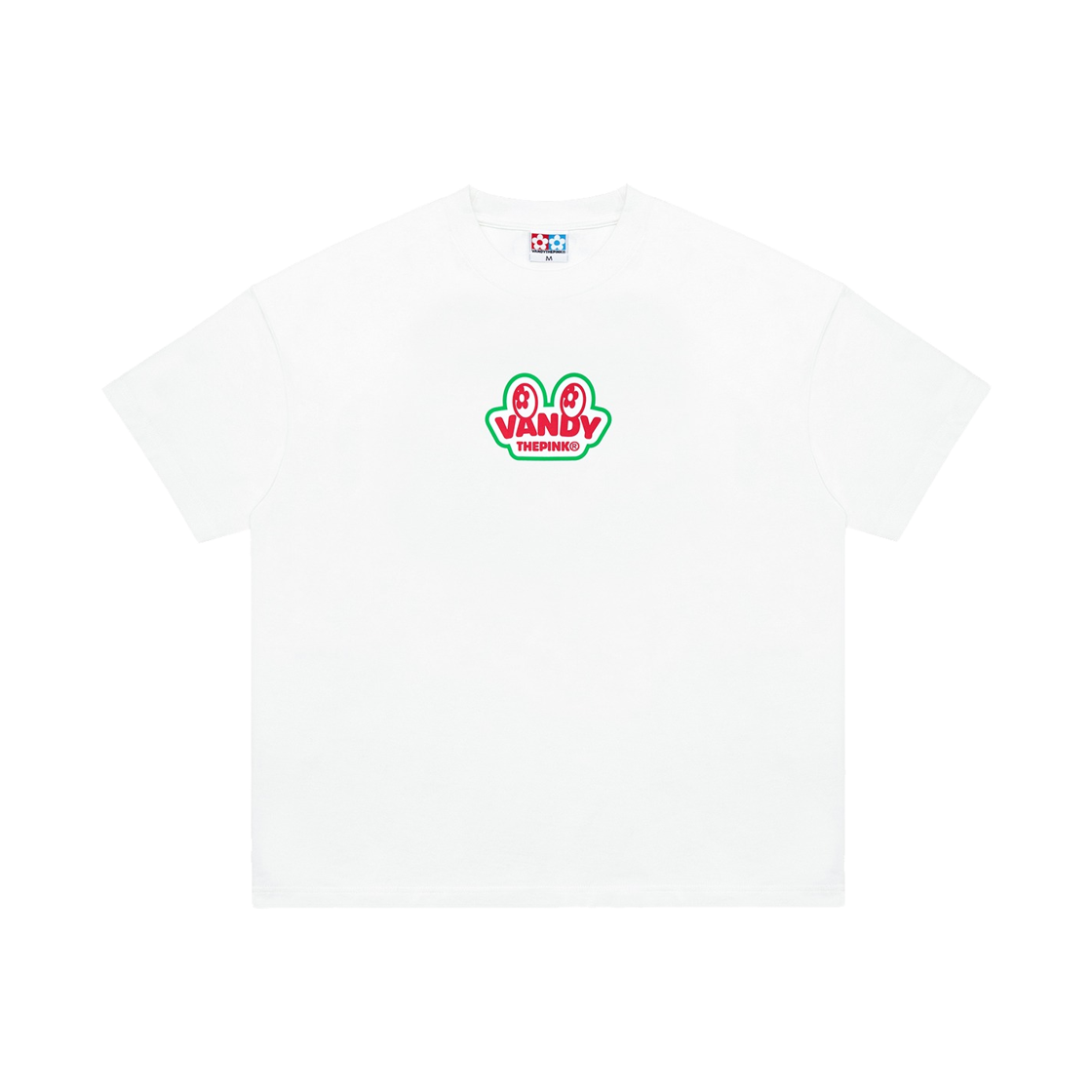 반디 더 핑크 워터멜론 아이 로고 티셔츠 화이트(Vandy The Pink Watermelon Eye Logo T-Shirt White)