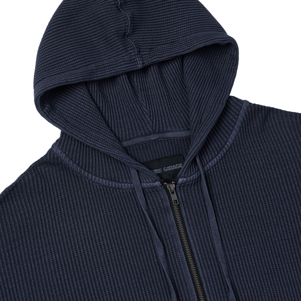 인세인개러지 워시드 와플 후디 - 네이비(INSANE GARAGE Washed Waffle Hoodie_Navy) - 3