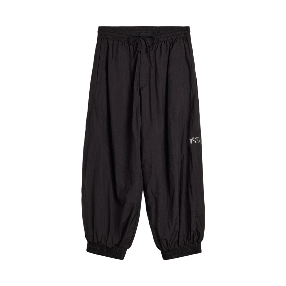 Y-3 로우 엣지 삼선 나일론 쉘 팬츠 블랙(Y-3 Raw Edge 3-Stripes Nylon Shell Pants Black) - 1