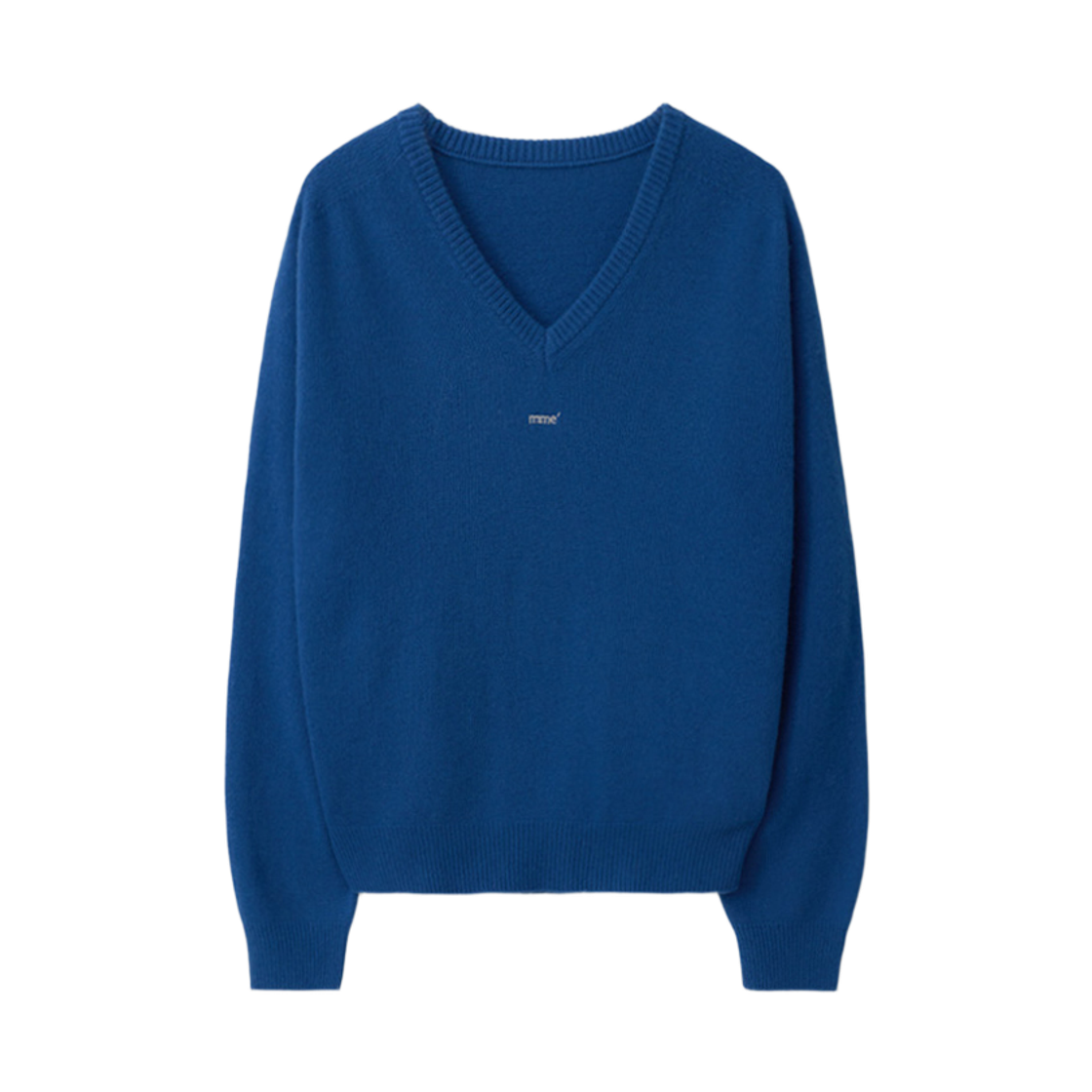 뮈르뮈르 베른 홀가먼트 브이 울 니트 블루(Murmure Bern Wholegarment V-neck Wool Knit Blue)