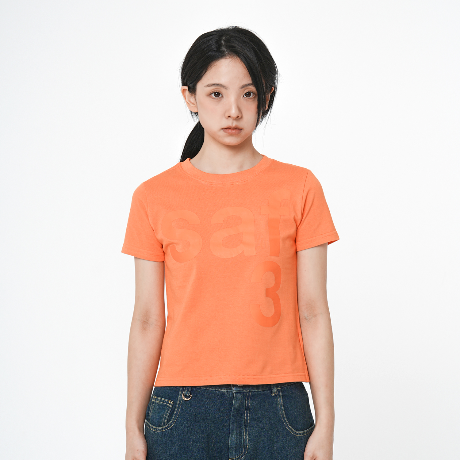 [KREAM 단독] 사파리스팟 1/2 베이직 사파리 티셔츠 오렌지([KREAM 단독] Safarispot 1/2 Basic Safari T-Shirt Orange) - 2