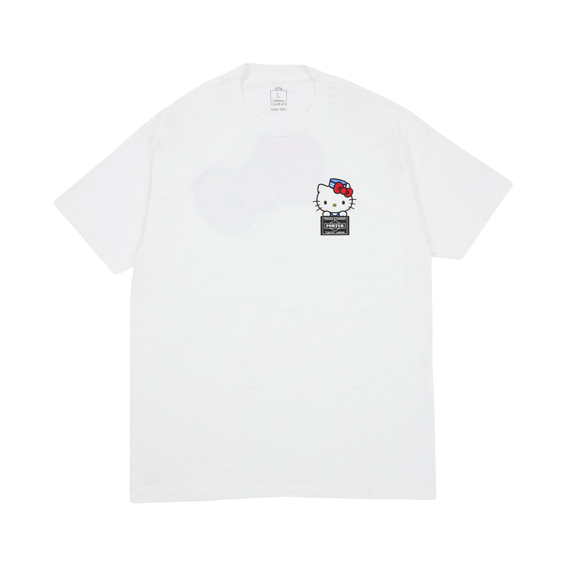 포터 x 헬로 키티 티셔츠 화이트(Porter x Hello Kitty T-Shirt White) - 1