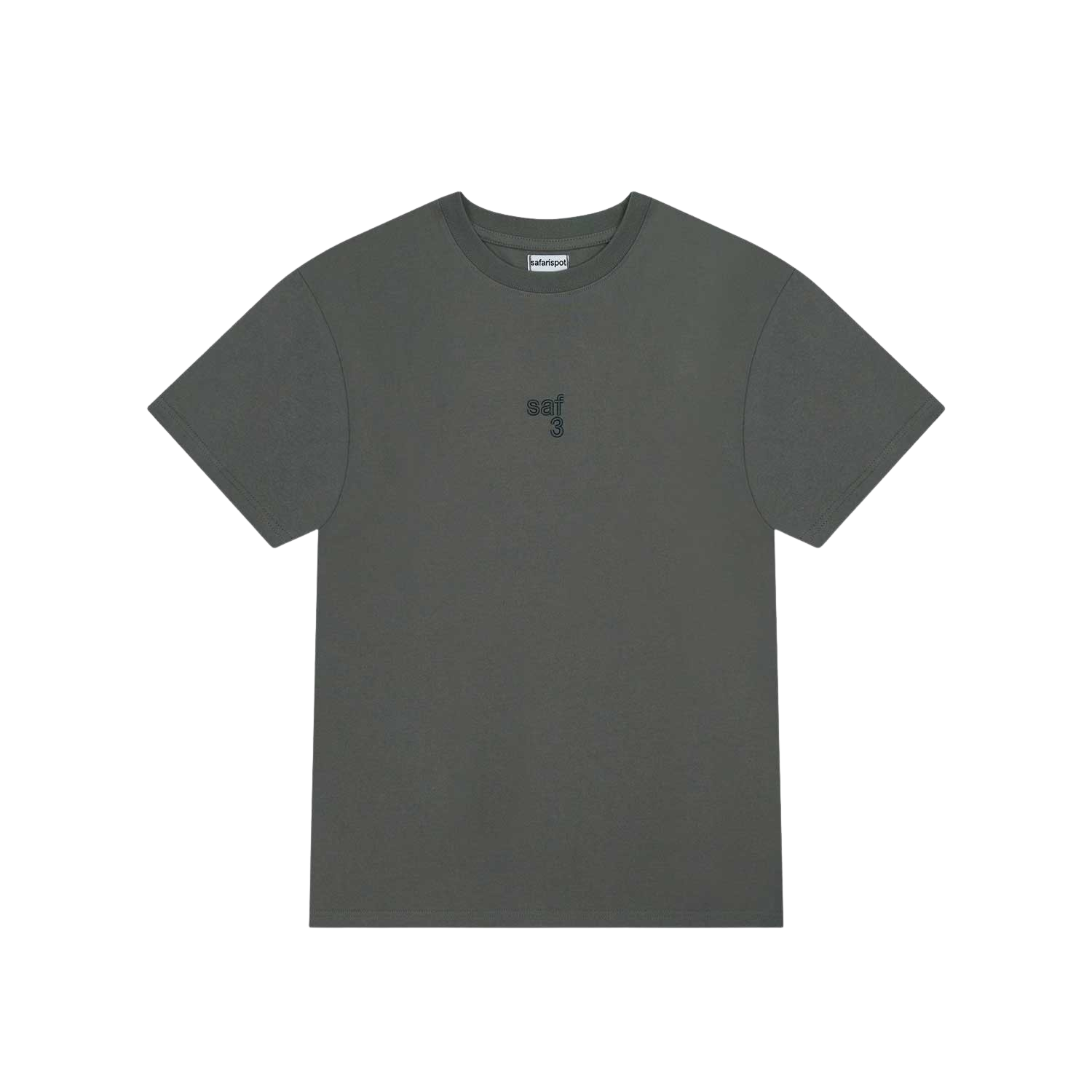 사파리스팟 베이직 미니 사파리 티셔츠 차콜(Safarispot Basic Mini Safari T-Shirt Charcoal) - 1