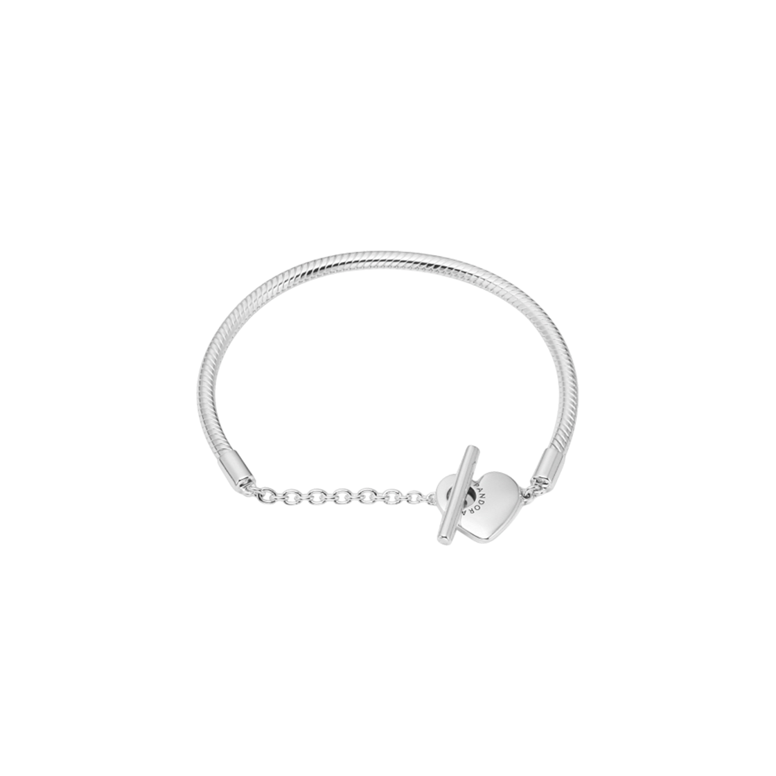 [20% 쿠폰] (W) 판도라 모먼트 하트 T-바 스네이크 체인 브레이슬릿 스털링 실버([20% 쿠폰] (W) Pandora Moments Heart T-Bar Snake Chain Bracelet Sterling Silver)