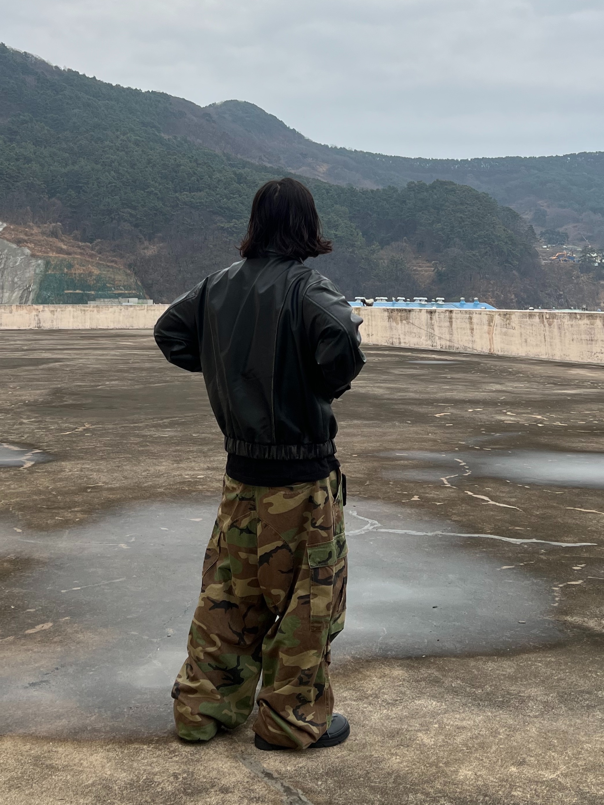 Safarispot Basic Safari Keyring Card Wallet Black, NOD Stone Washed Cargo Pants Camo 착용 스타일 - 6