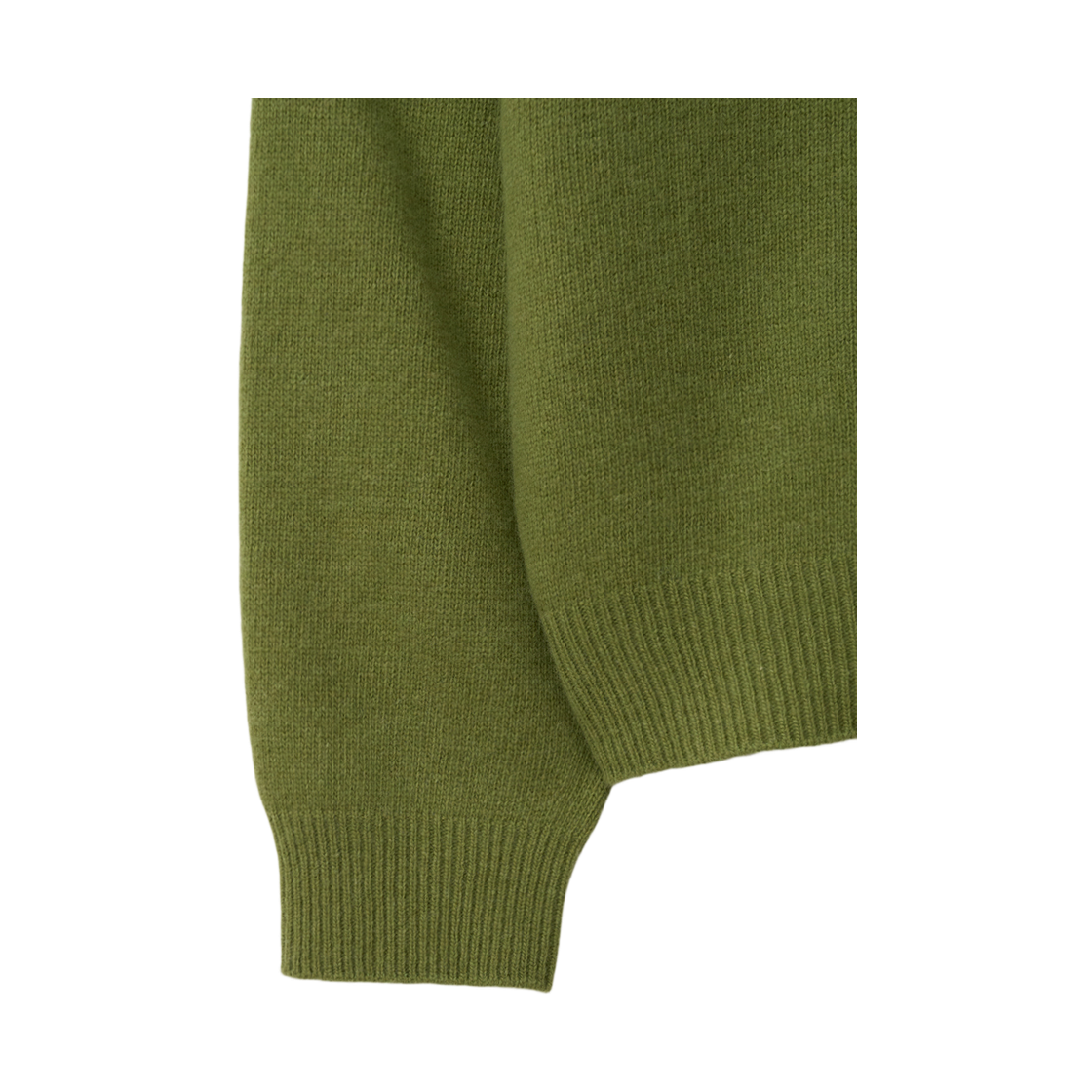 뮈르뮈르 베른 홀가먼트 브이 울 니트 그린(Murmure Bern Wholegarment V-neck Wool Knit Green) - 4
