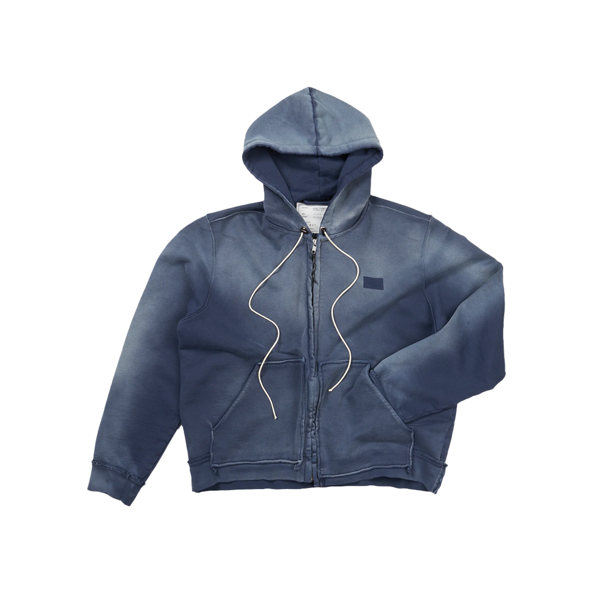 카미엘 포트젠스 피티드 집 후디 네이비 선페이드 - 26SS(Camiel Fortgens Fitted Zip Hoodie Navy Sunfade - 26SS) - 1