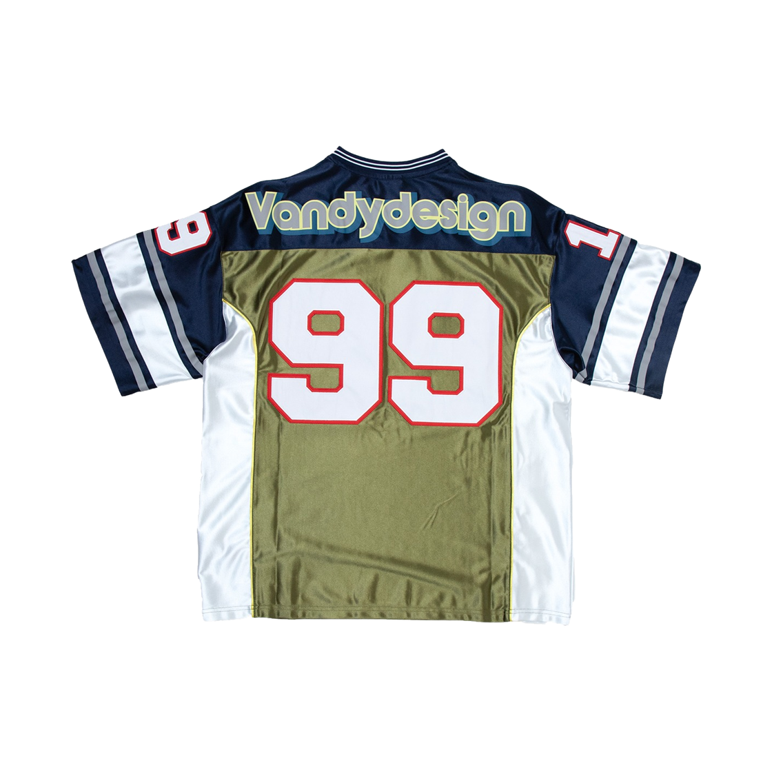 반디 더 핑크 FM 디자인 풋볼 저지 올리브 네이비(Vandy The Pink FM Design Football Jersey Olive Navy) - 2