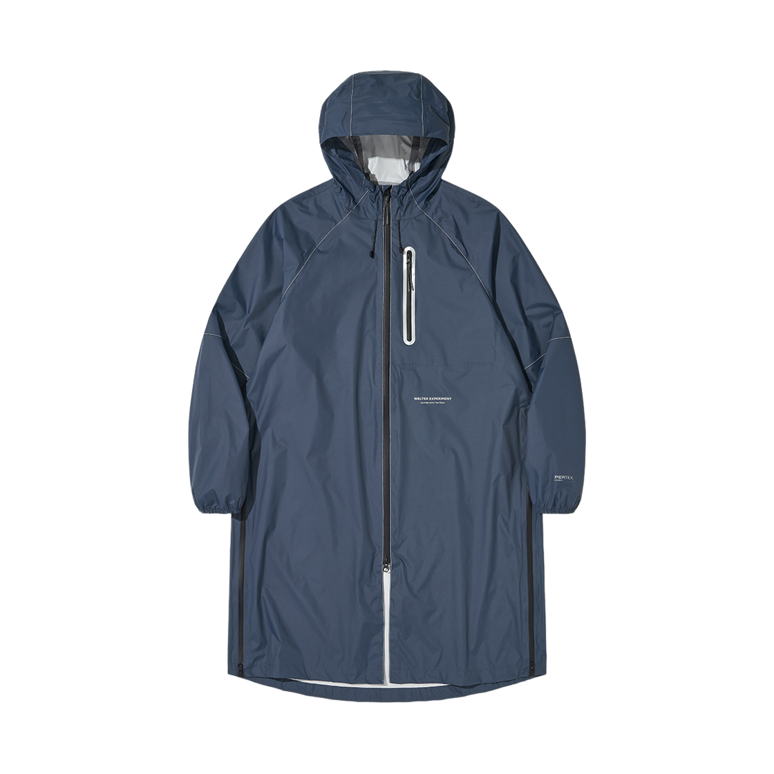 웰터 익스페리먼트 하이드레어 밸런스 퍼텍스 쉘 레인 코트 그레이시 블루(WELTER EXPERIMENT Hydrair Balance Pertex Shell Rain Coat Grayish Blue)