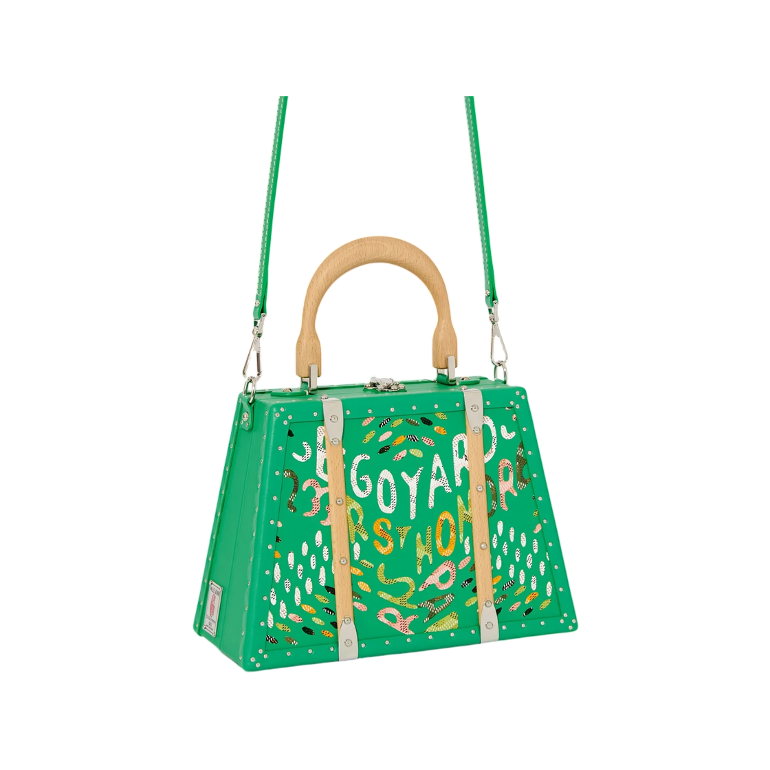 고야드 사이공 미니 트렁크 백 마케트리 메도우 그린(Goyard Saigon Mini Trunk Bag Marquetry Meadow Green) - 2