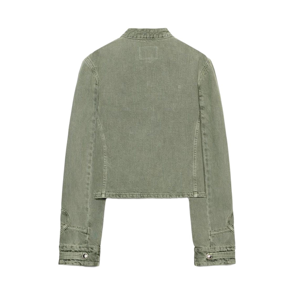 (W) 자라 버튼 피티드 자켓 그린((W) Zara Buttons Fitted Jacket Green) - 2