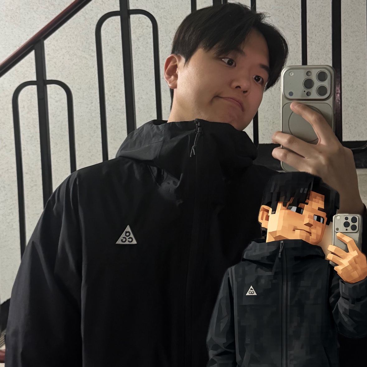 Nike ACG Morpho Storm-Fit ADV Rain Jacket Black - Asia 착용 스타일