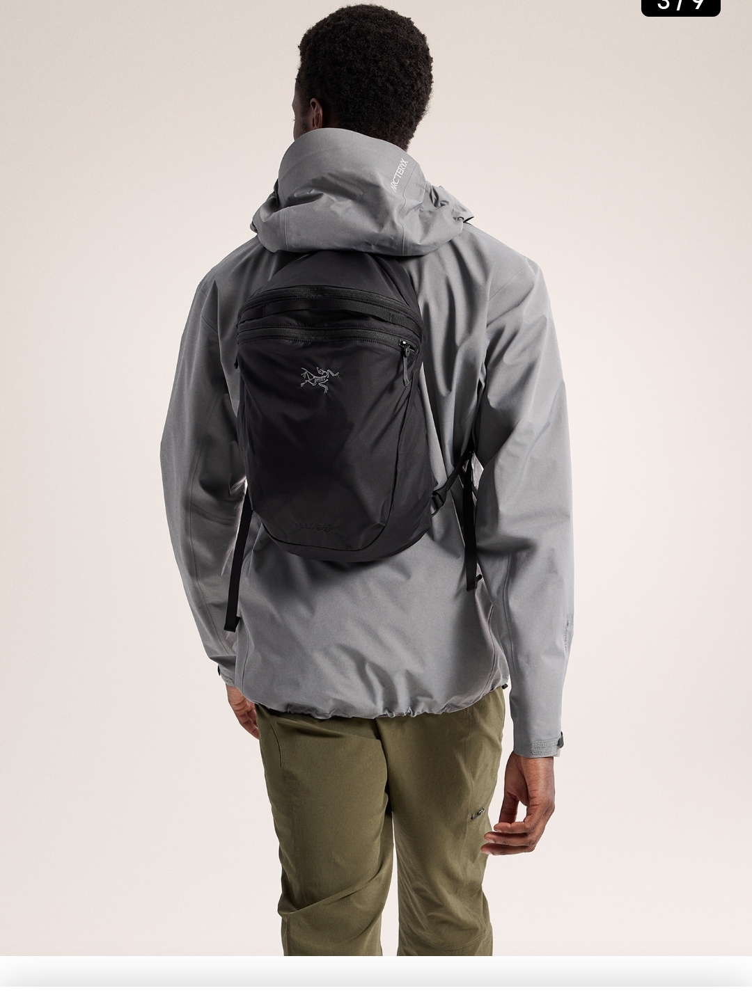 Arc'teryx Heliad 15 Backpack Black, Arc'teryx Heliad 15 Backpack Mantis 착용 스타일 - 4