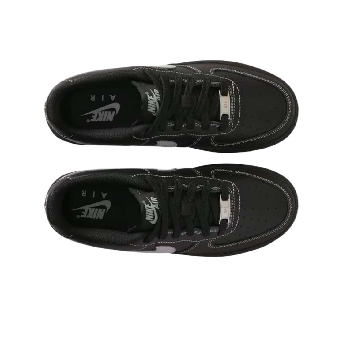 (GS) 나이키 에어포스 1 LV8 블랙 울프 그레이((GS) Nike Air Force 1 LV8 Black Wolf Grey) - 2