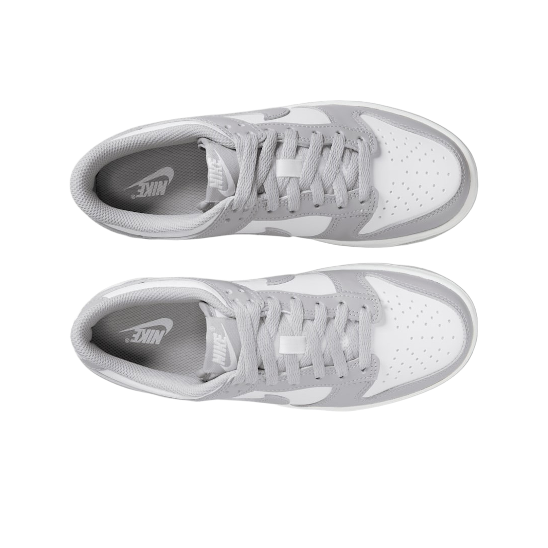 (GS) 나이키 덩크 로우 화이트 라이트 스모크 그레이((GS) Nike Dunk Low White Light Smoke Grey) - 2