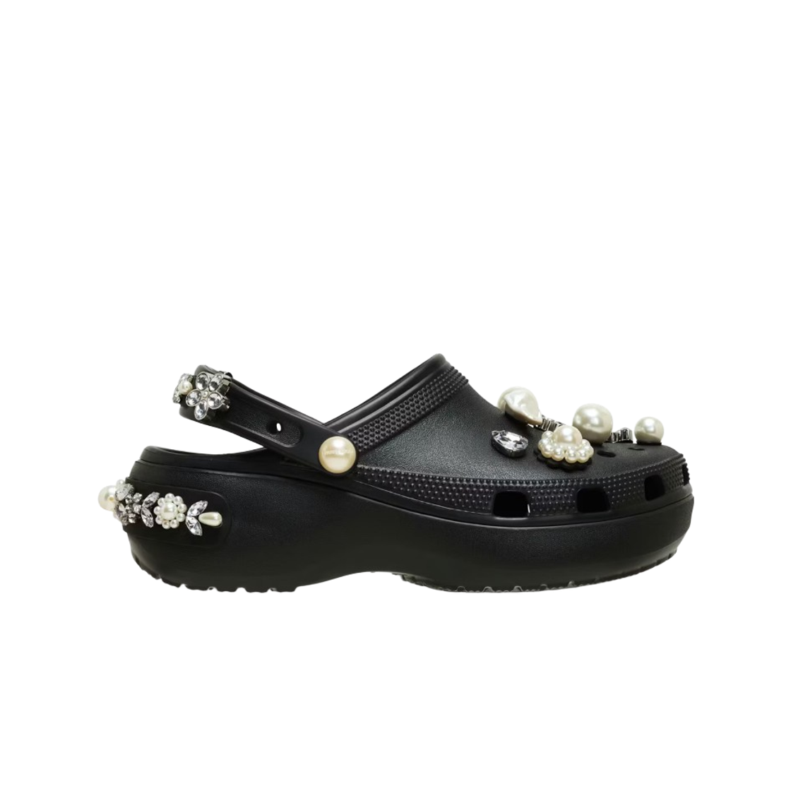 (W) 크록스 x 시몬 로샤 클래식 플랫폼 클로그 블랙((W) Crocs x Simone Rocha Classic Platform Clog Black)