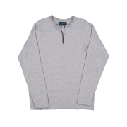 Undermycar Faded Core Zip Long Sleeve Melange Gray