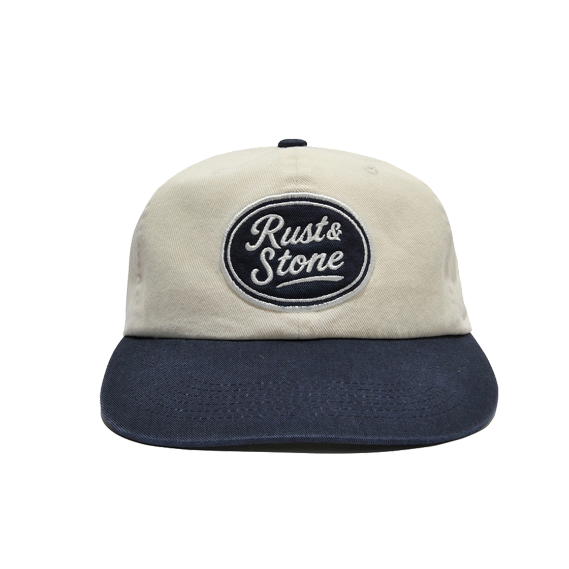 러스트앤스톤 엠블럼 클래식 볼캡 아이보리 네이비(Rust And Stone Emblem Classical Ball Cap Ivory Navy)