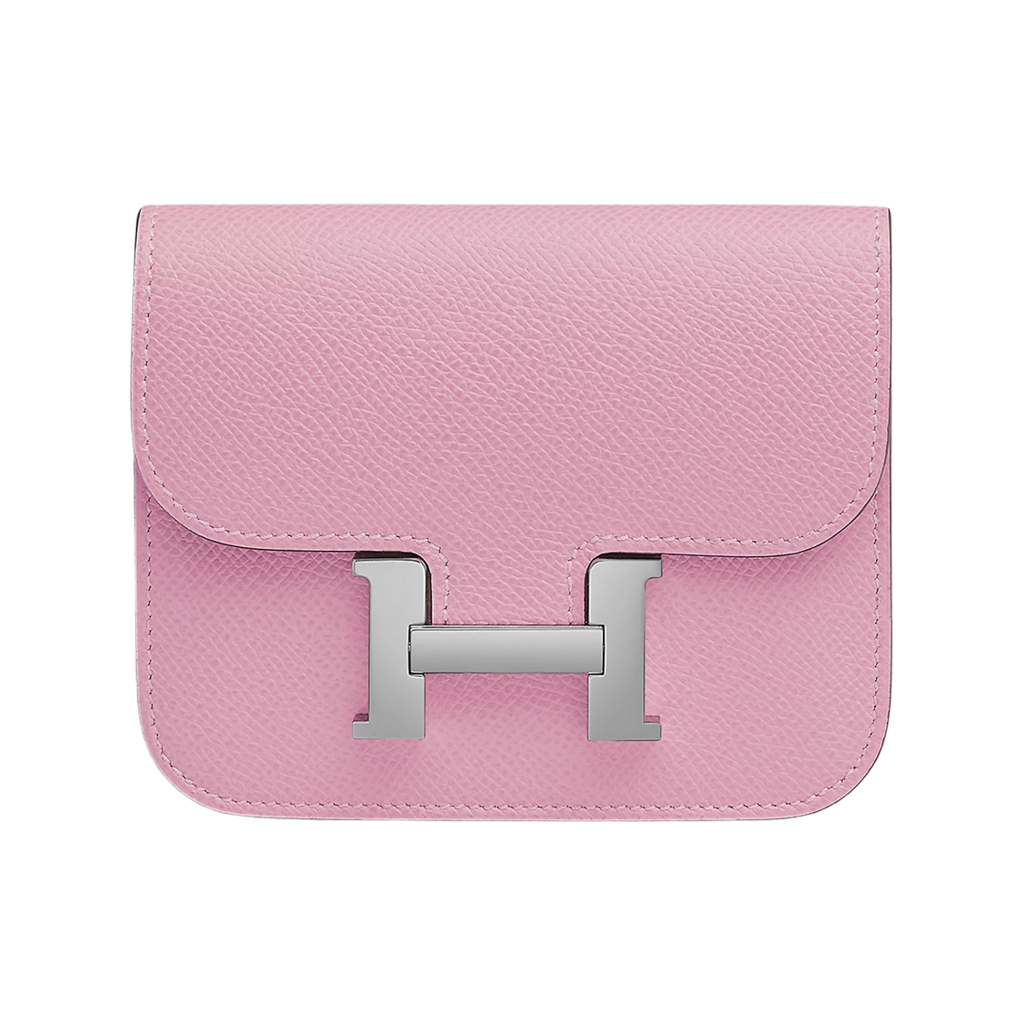 H082060CKX9 Hermes Constance Slim Wallet Epsom & Palladium Mauve Sylvestre